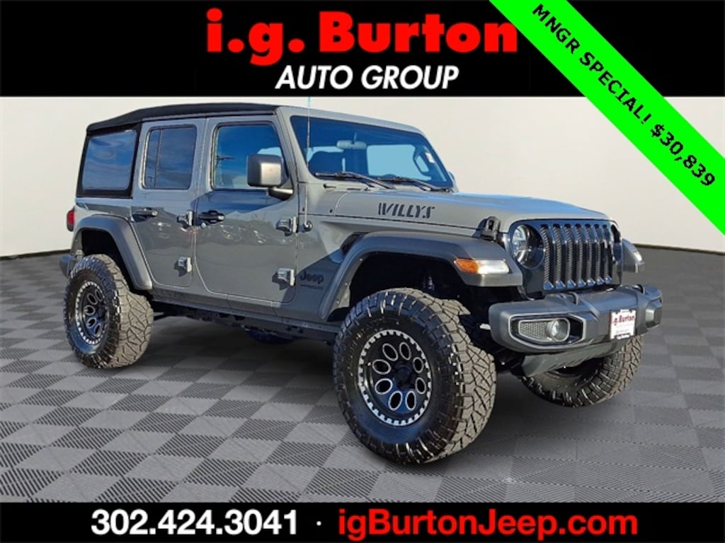 Used 2021 Jeep Wrangler Unlimited Willys SUV