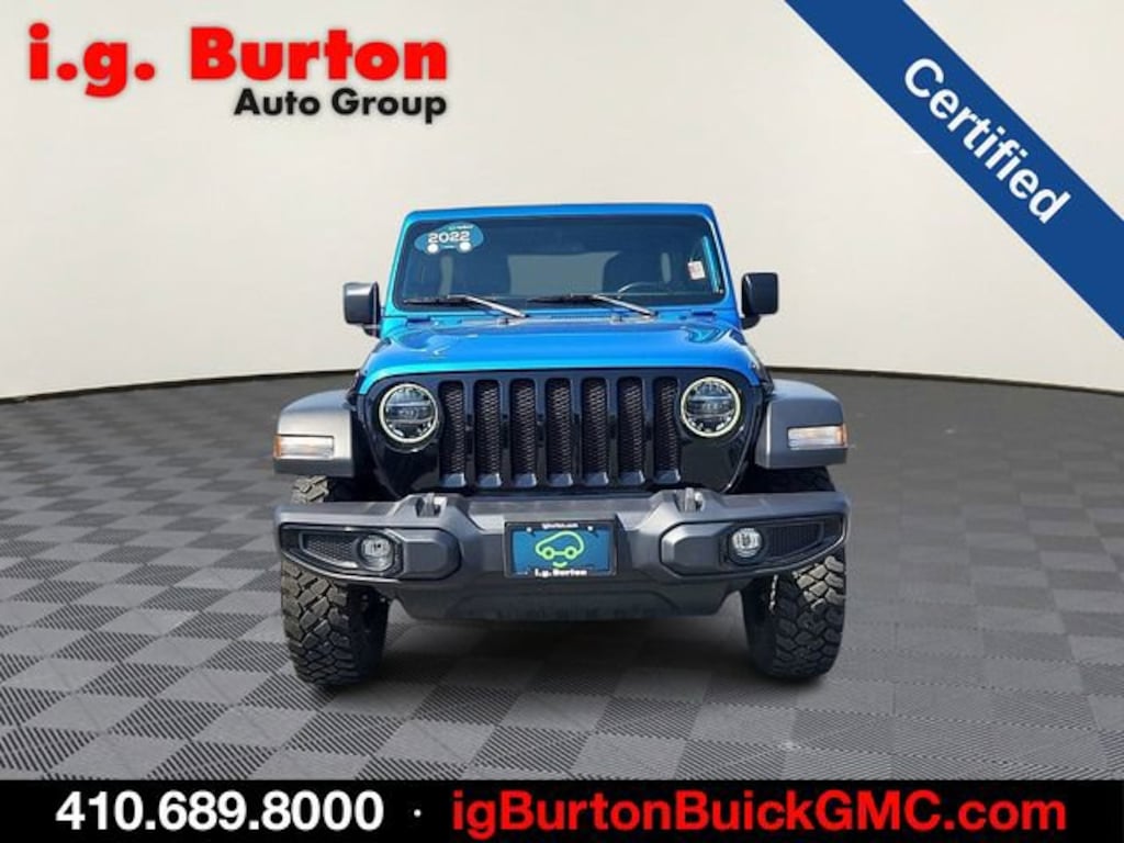 Used 2022 Jeep Wrangler Unlimited Willys 4x4 SUV