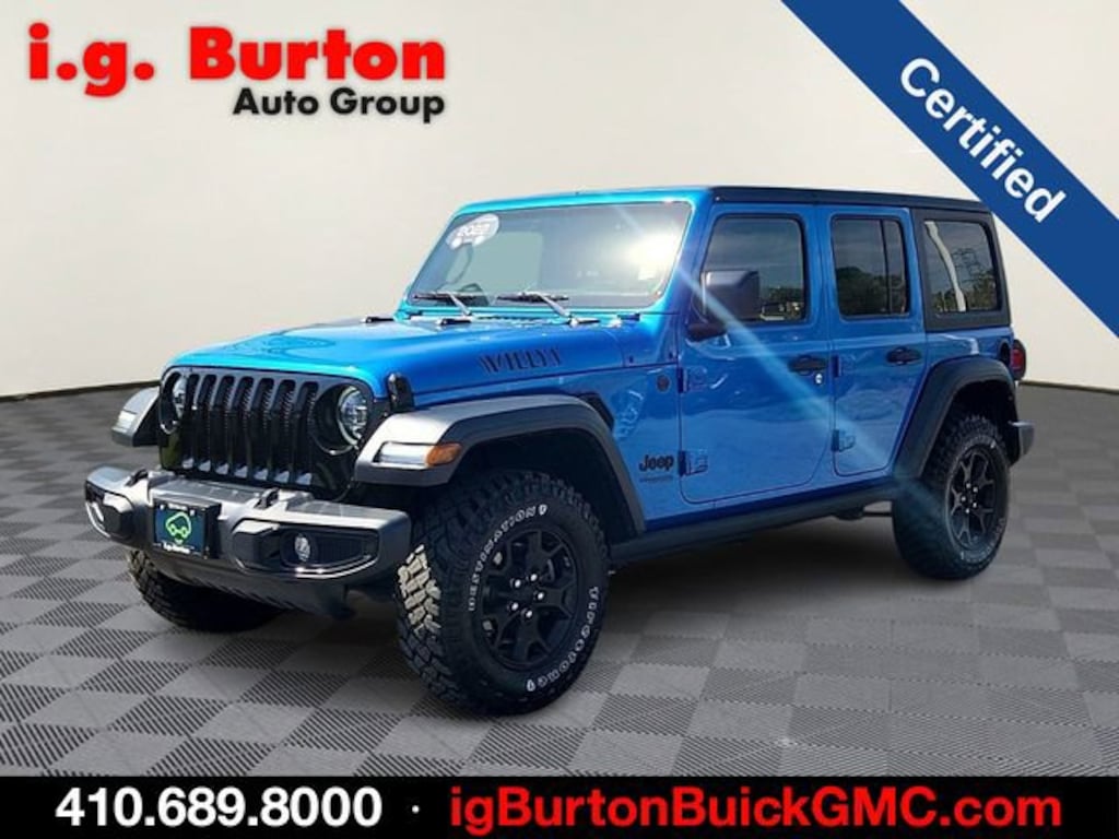 Used 2022 Jeep Wrangler Unlimited Willys 4x4 SUV