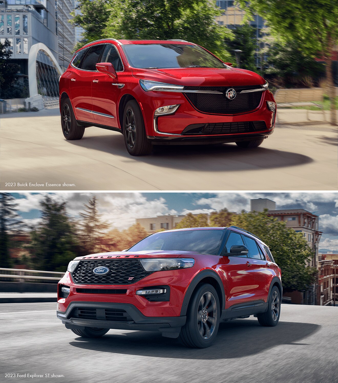 Buick Enclave Vs. Ford Explorer Comparison  i.g. Burton Buick GMC of 