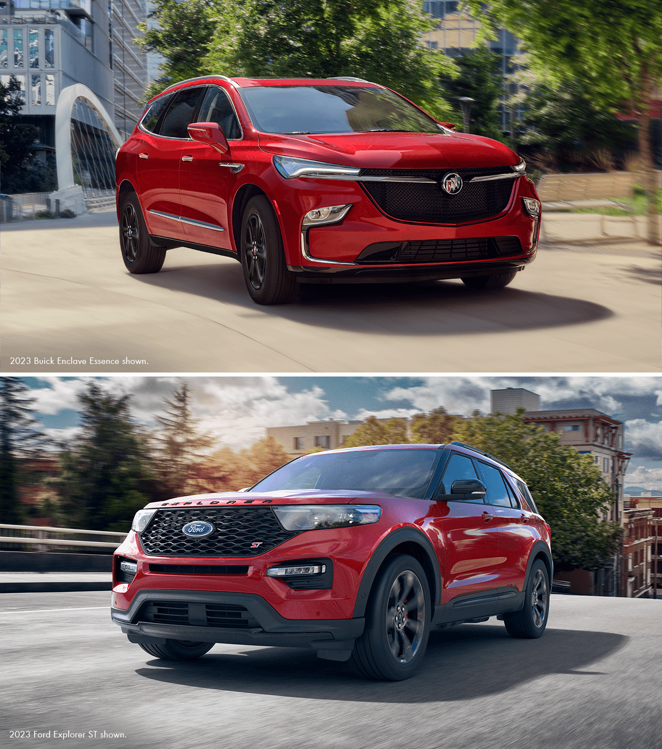 Trims and Pricing: Buick Enclave vs. Ford Explorer