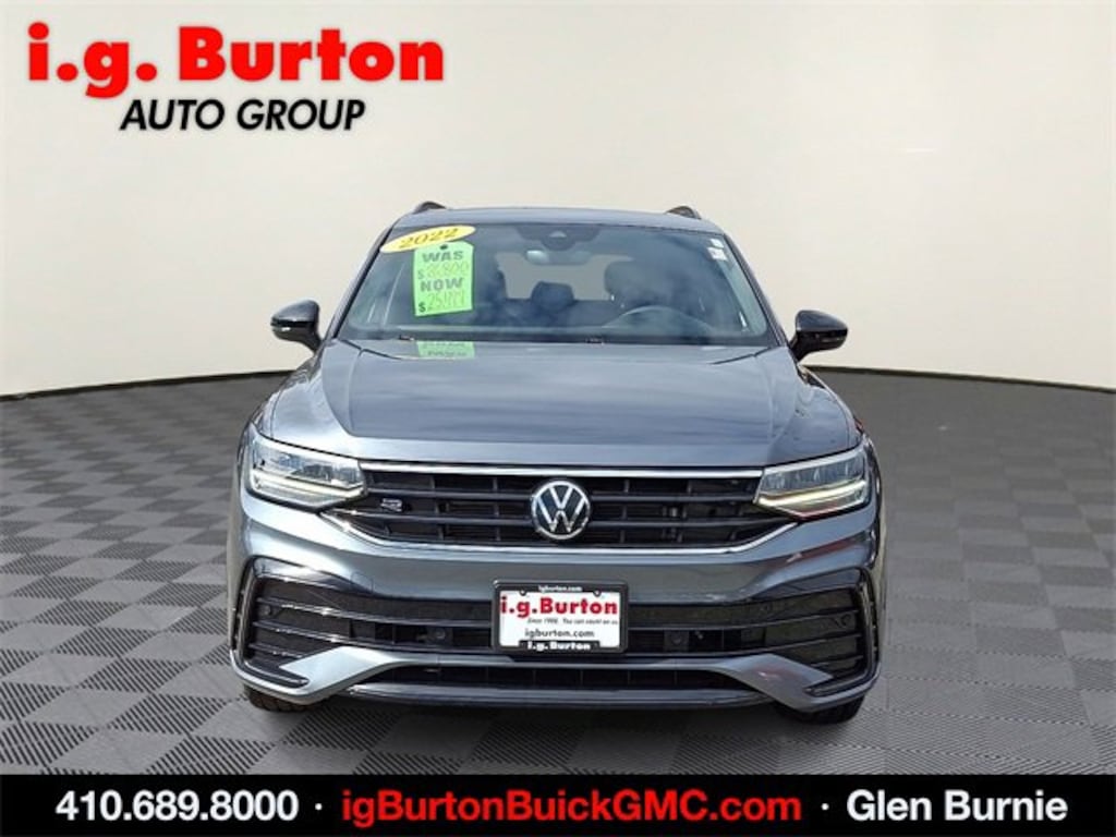 Used 2022 Volkswagen Tiguan SE R-Line Black