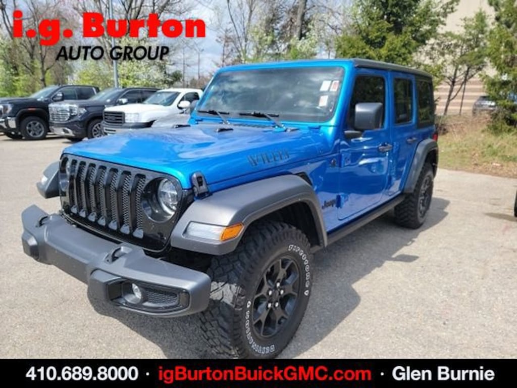 Used 2022 Jeep Wrangler Unlimited Willys 4x4 SUV