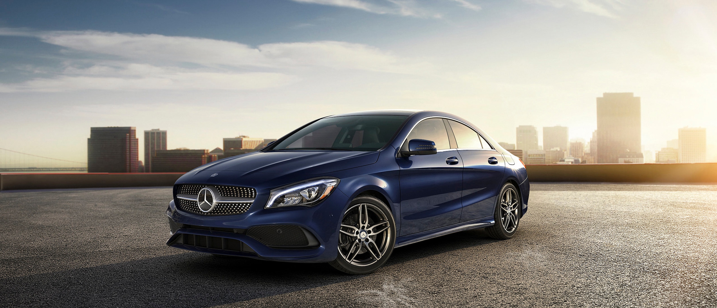 The Mercedes Benz CLA Coupe at i.g. Burton Co. Inc in Milford