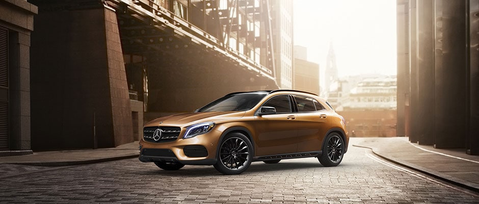 The Mercedes Benz GLA SUV at i.g. Burton Co. Inc in Milford