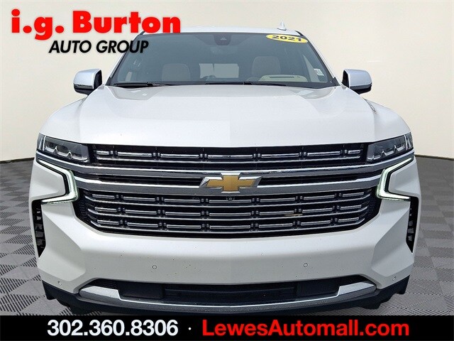 Used 2021 Chevrolet Tahoe Premier with VIN 1GNSKSKD5MR215560 for sale in Milford, DE