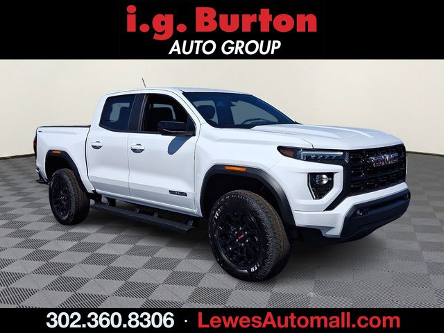 Summit White 2026 GMC Canyon Elevation Crew Cab 4WD Pickup Truck Four-Wheel Drive Automatic