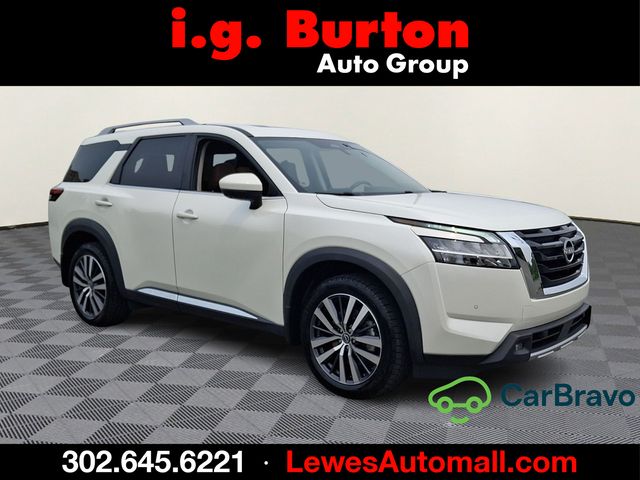 Pearl White 2022 Nissan Pathfinder SUV / Crossover All-Wheel Drive 9-Speed Automatic