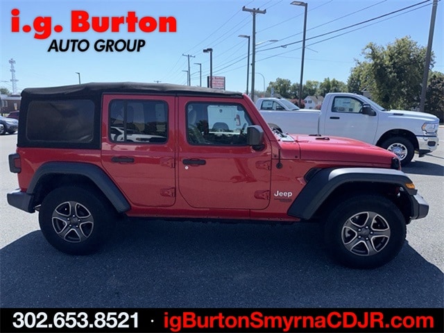 Certified 2018 Jeep All-New Wrangler Unlimited Sport S with VIN 1C4HJXDG5JW254429 for sale in Smyrna, DE