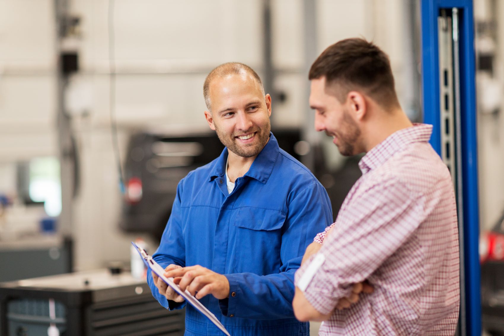 Subaru Technician Explaining Vehicle Needs