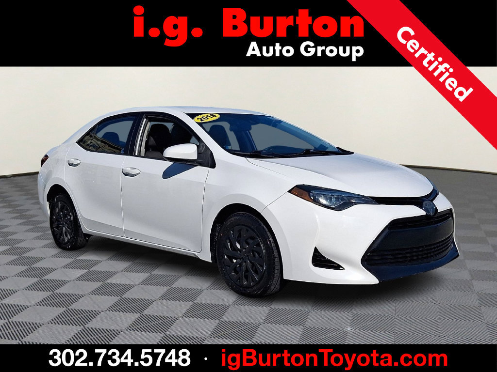 Certified 2018 Toyota Corolla LE Sedan
