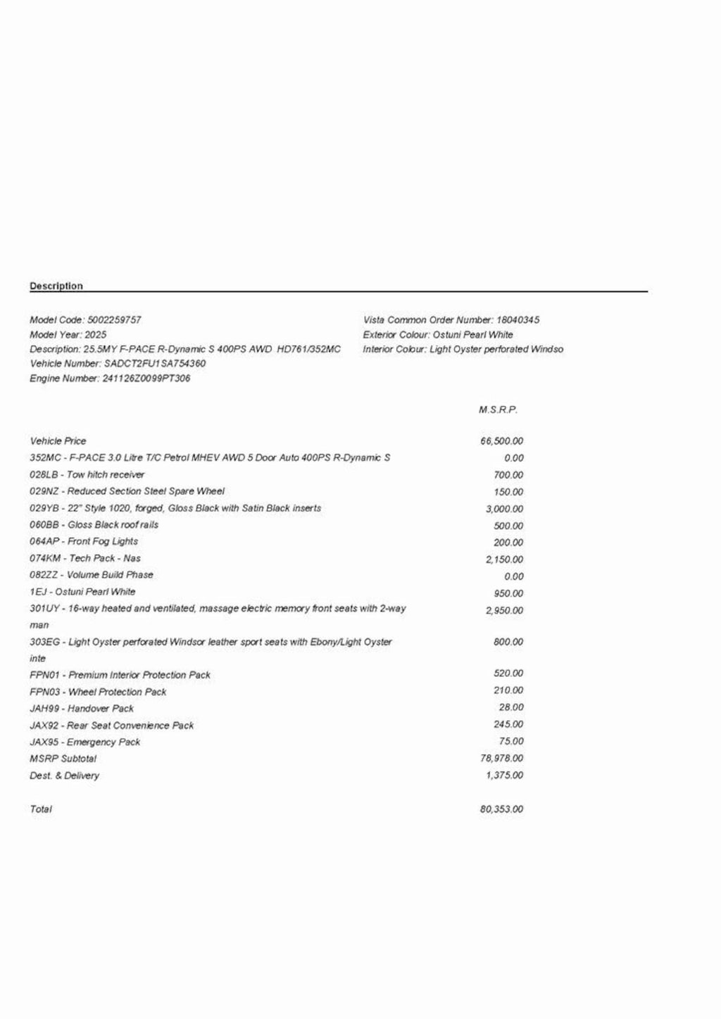 Used 2025 Jaguar F-PACE P400 R-Dynamic S SUV