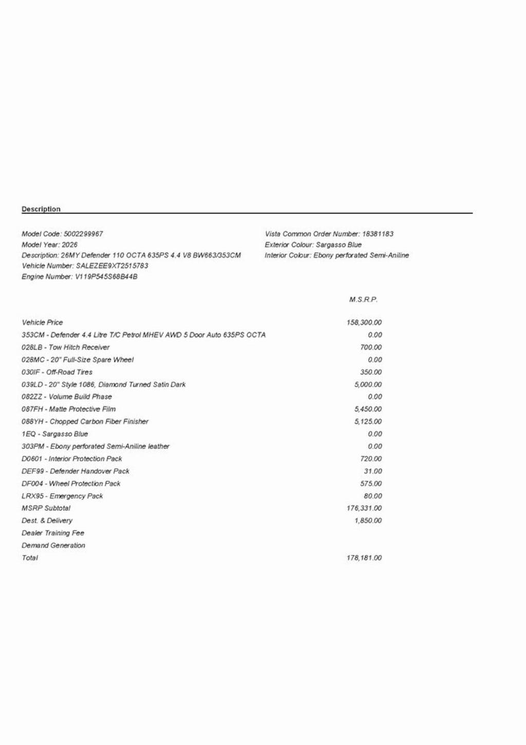 New 2026 Land Rover Defender 110 Octa SUV