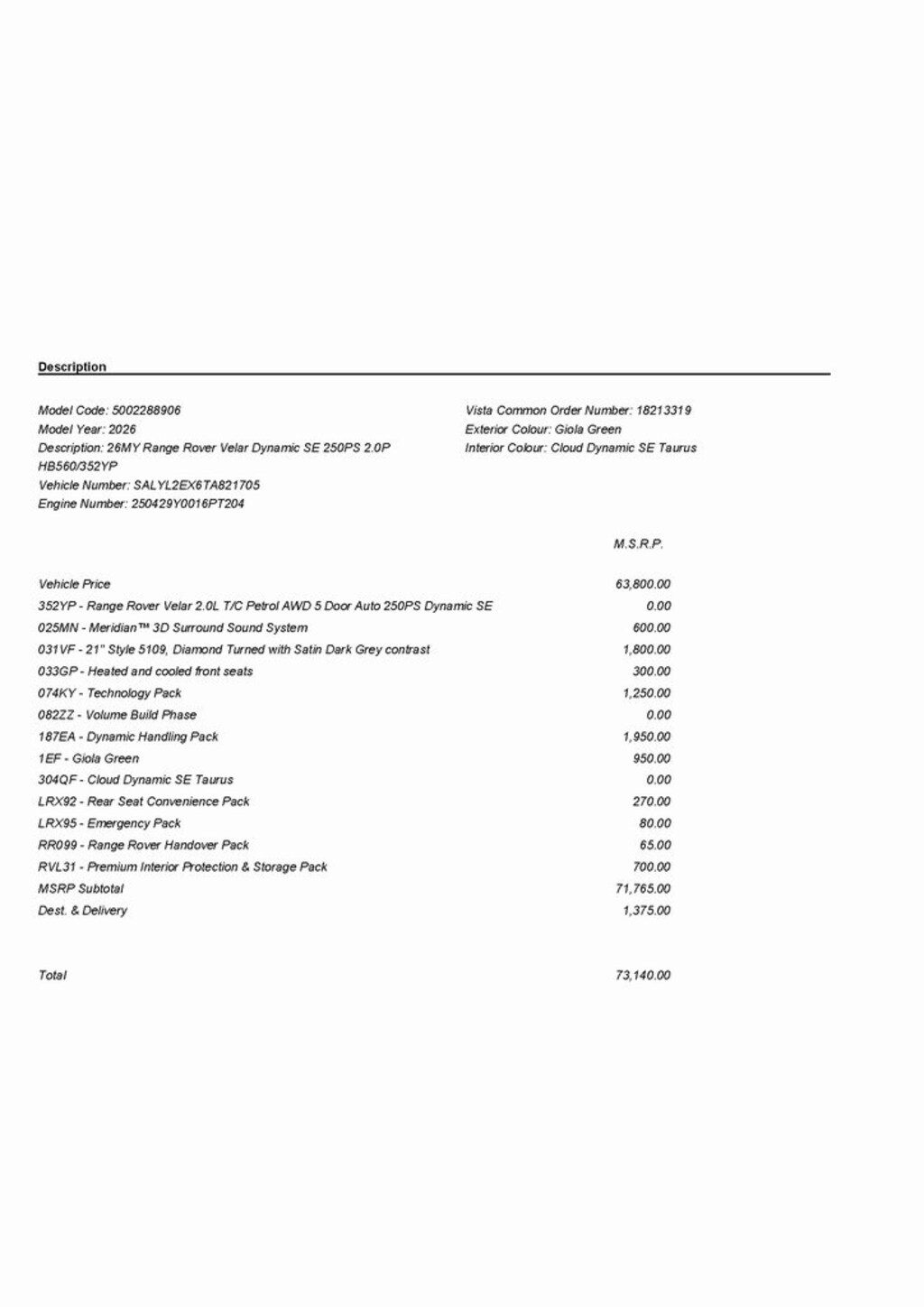New 2026 Land Rover Range Rover Velar Dynamic SE SUV