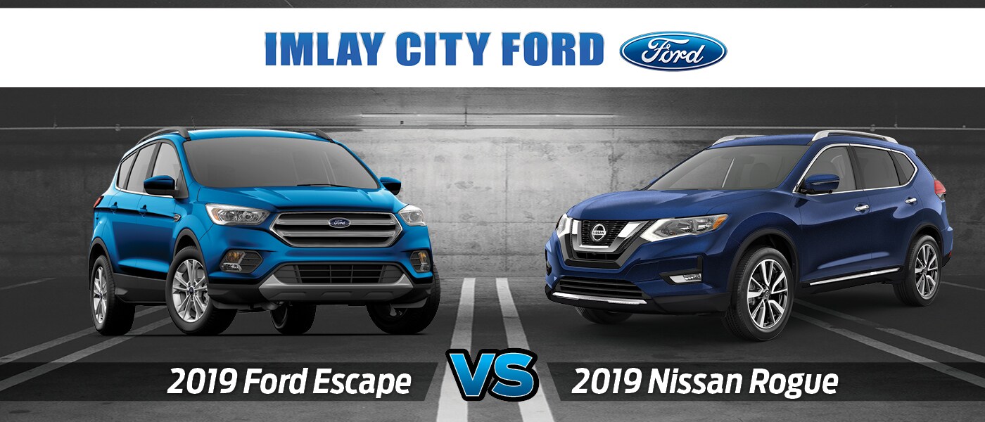 2019 Ford Escape vs. 2019 Nissan Rogue 2019 Ford Escape vs. 2019 Nissan Rogue