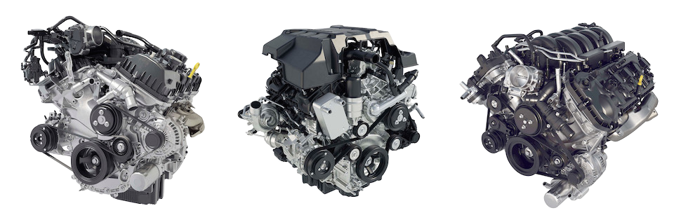 Ford F-150 Engines Ford F-150 3.3L V6 engine, 2.7L Ecoboost V6 Engine, 5.0L V8 Engine