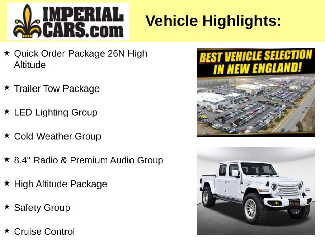 Used 2021 Jeep Gladiator Overland Truck Crew Cab