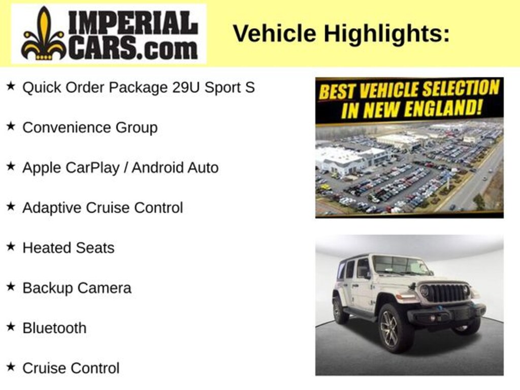Used 2024 Jeep Wrangler 4xe Sport SUV