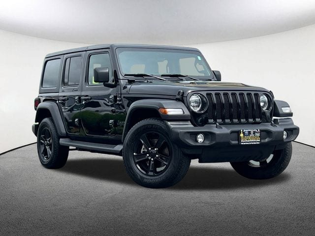 Used 2021 Jeep Wrangler Unlimited Altitude with VIN 1C4HJXDN2MW704931 for sale in Mendon, MA
