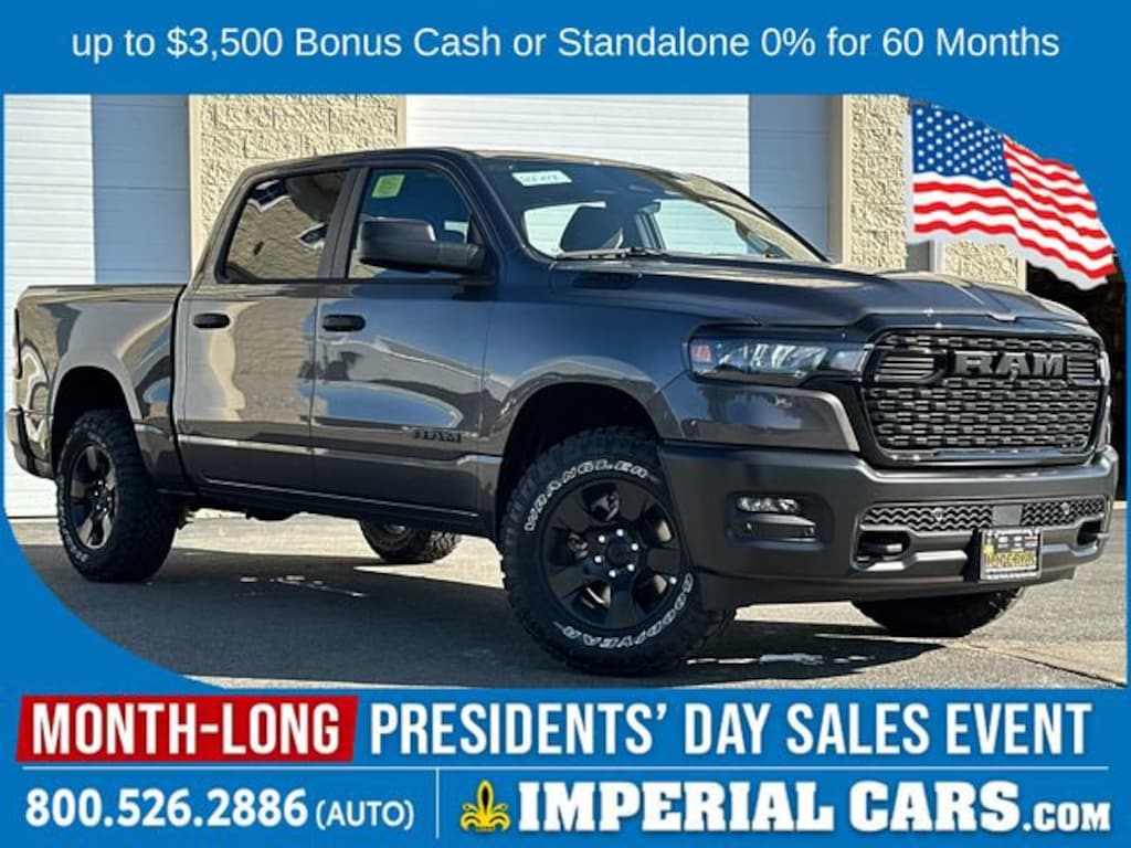 New 2026 Ram 1500 WARLOCK CREW CAB 4X4 5'7 BOX Pickup