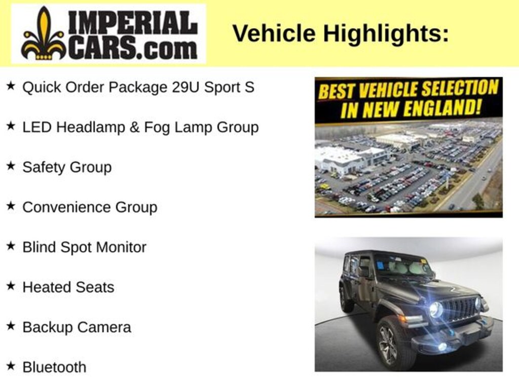 Used 2024 Jeep Wrangler 4xe Sport SUV
