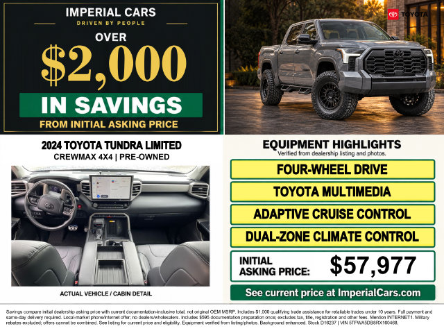 Used 2024 Toyota Tundra Limited Truck CrewMax