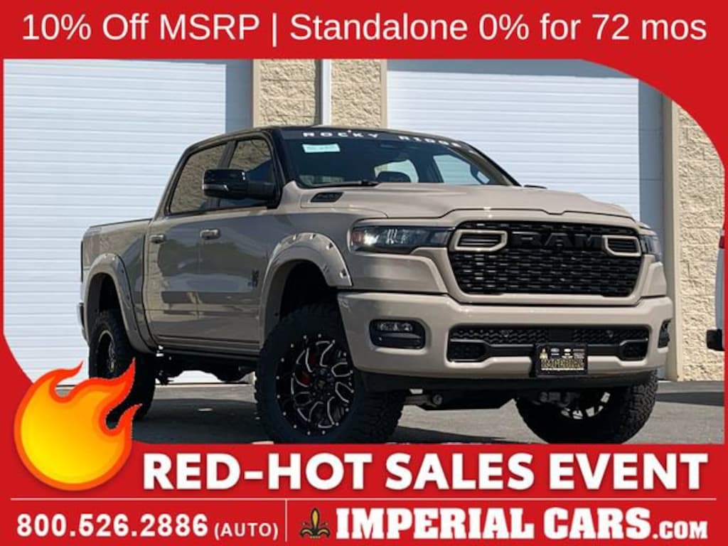 New 2025 Ram 1500 Big Horn Crew Cab 4x4 with Rocky Ridge XP Upfit Pickup
