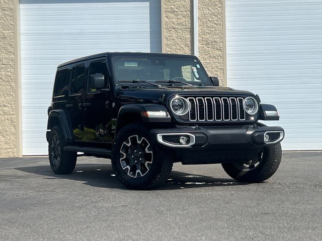 Used 2024 Jeep Wrangler 4-Door Sahara with VIN 1C4PJXEN5RW164640 for sale in Mendon, MA