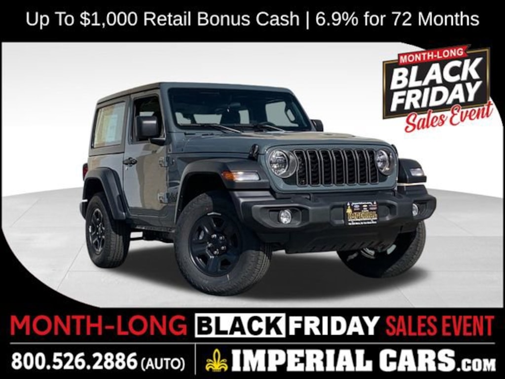 New 2026 Jeep Wrangler 2-DOOR SPORT Sport Utility