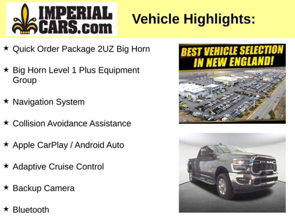 Used 2026 Ram 2500 Big Horn Truck Crew Cab