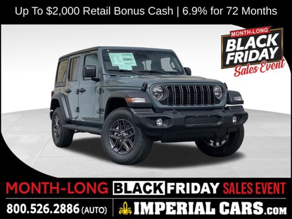 New 2025 Jeep Wrangler 4-DOOR SPORT S Sport Utility