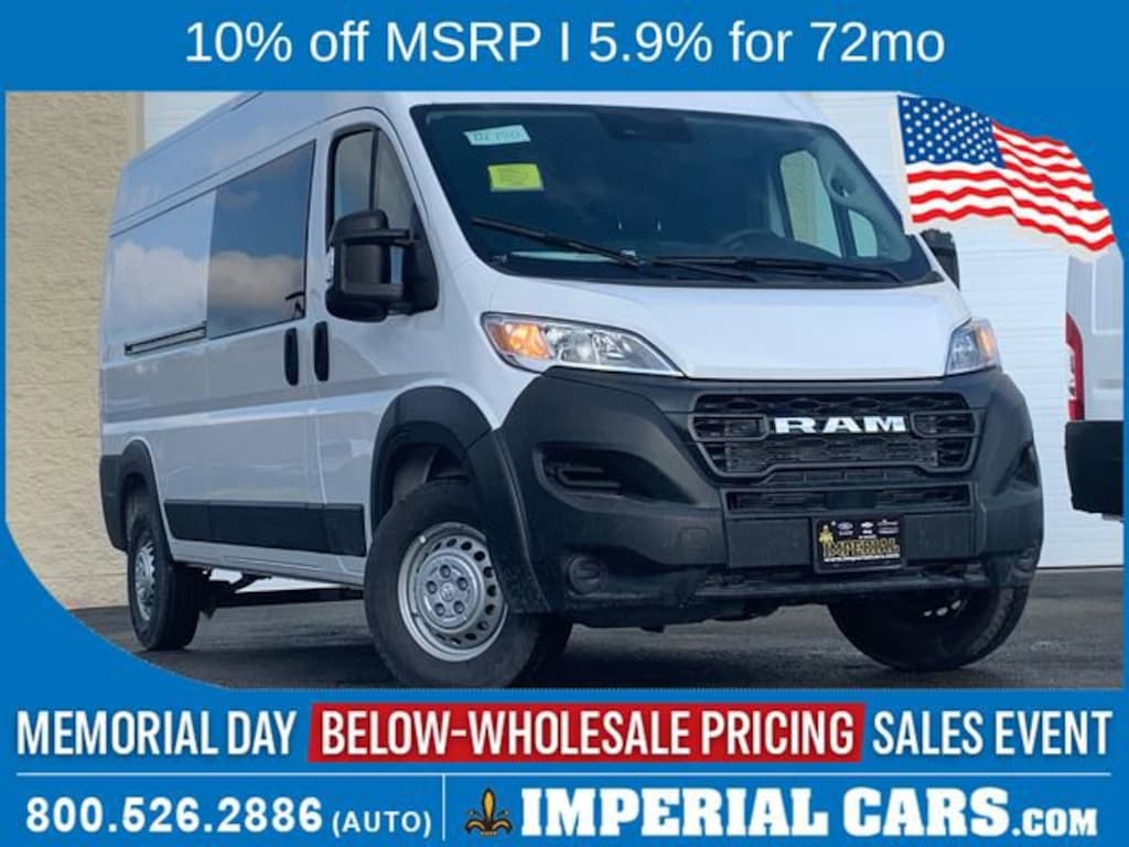 New 2026 Ram ProMaster PROMASTER 3500 TRADESMAN CARGO VAN HIGH ROOF 159' Cargo Van
