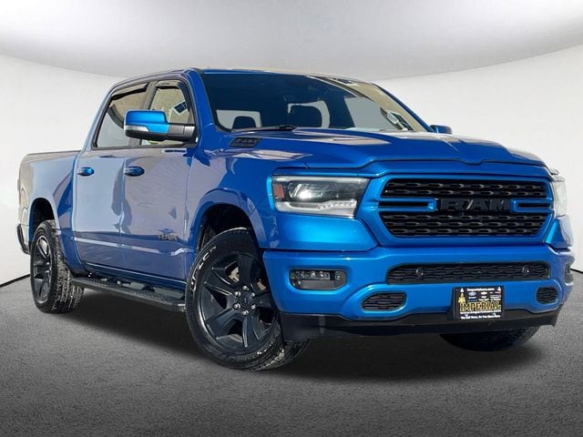 Used 2022 RAM Ram 1500 Sport with VIN 1C6SRFVTXNN153507 for sale in Mendon, MA