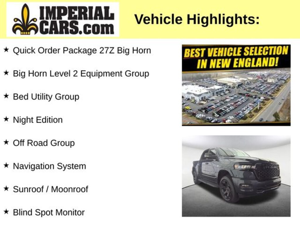 Used 2026 Ram 1500 Big Horn/Lone Star Truck Crew Cab