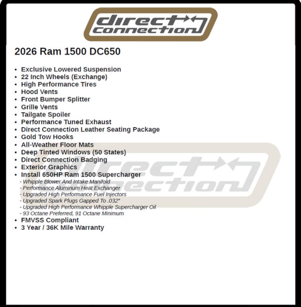 New 2026 Ram 1500 Big Horn DC650 Upfit Pickup