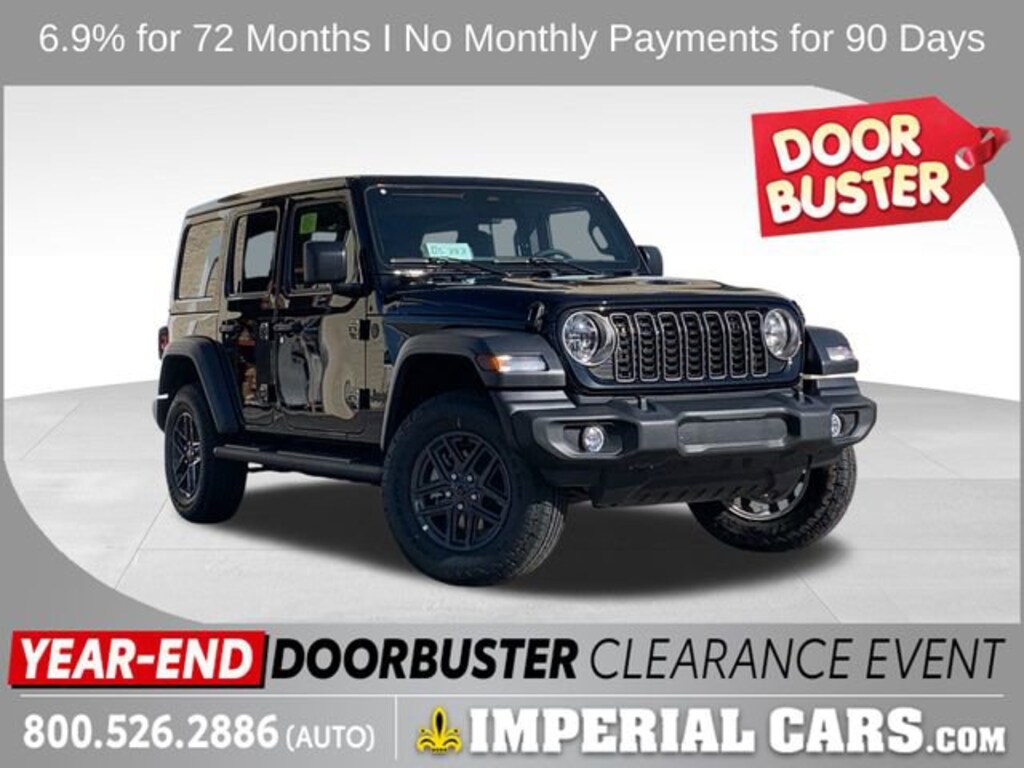 New 2025 Jeep Wrangler 4-DOOR SPORT S Sport Utility