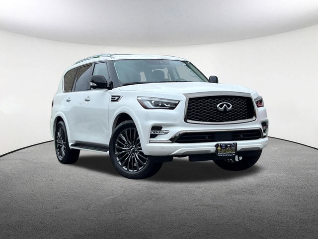 Used 2023 INFINITI QX80 PREMIUM SELECT 4WD with VIN JN8AZ2AE6P9305416 for sale in Mendon, MA