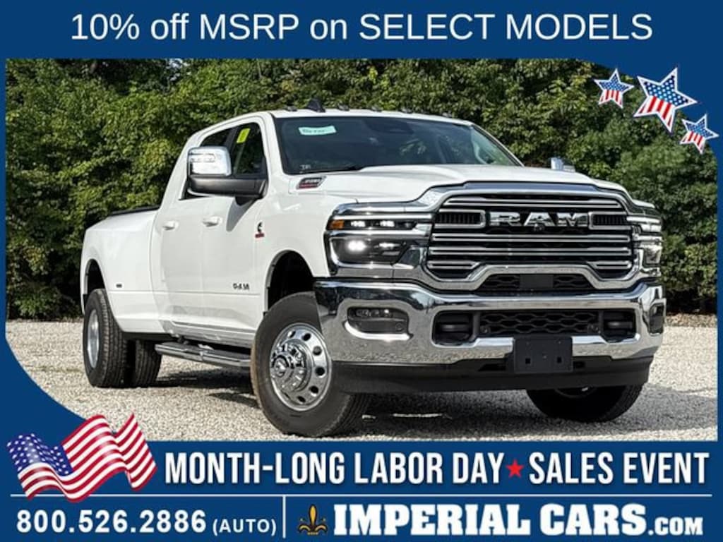 New 2026 Ram 3500 LARAMIE MEGA CAB 4X4 6'4 BOX Pickup