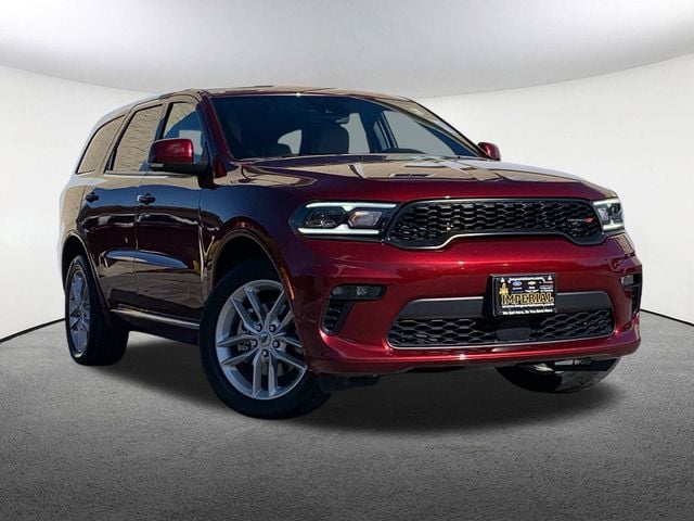 Used 2022 Dodge Durango GT Plus with VIN 1C4RDJDG6NC133862 for sale in Mendon, MA
