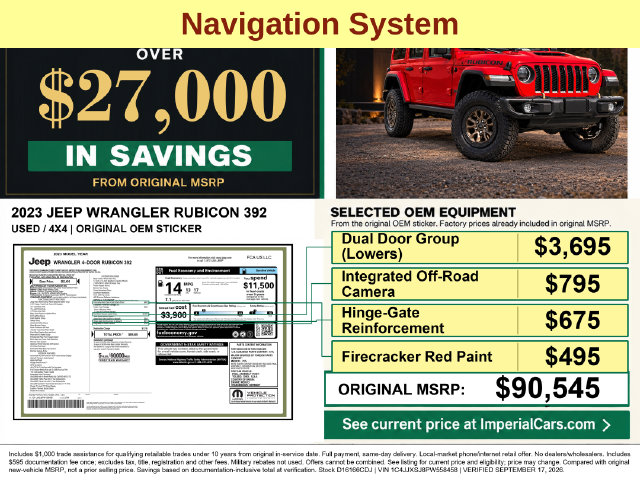 Used 2023 Jeep Wrangler 4-DOOR RUBICON 392 SUV
