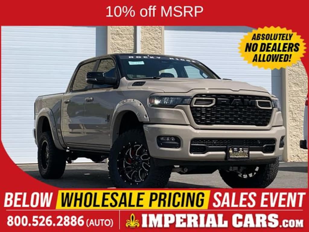 New 2025 Ram 1500 Big Horn Crew Cab 4x4 with Rocky Ridge XP Upfit Pickup