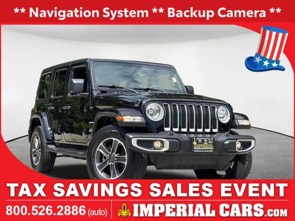 Used 2023 Jeep Wrangler 4-DOOR SAHARA 4X4 SUV