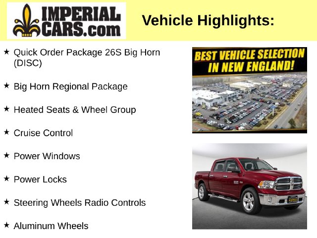 Used 2018 Ram 1500 Big Horn Truck Crew Cab