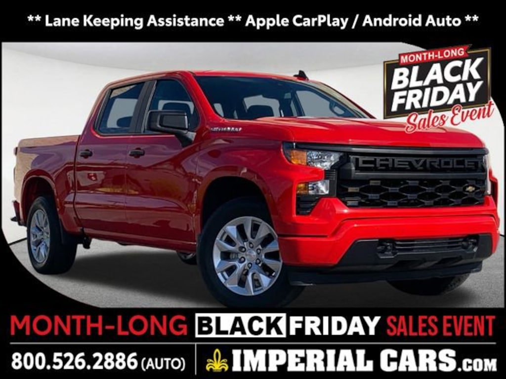 Used 2023 Chevrolet Silverado 1500 Custom Truck Crew Cab