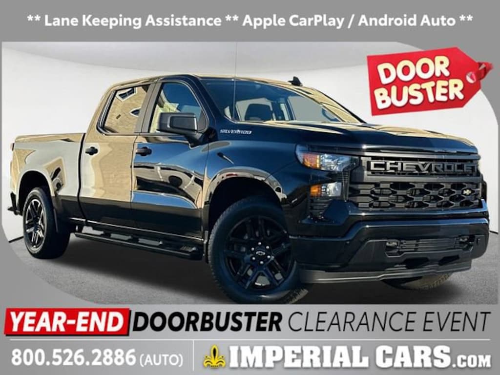 Used 2023 Chevrolet Silverado 1500 Custom Truck Crew Cab