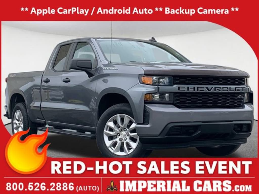 Used 2021 Chevrolet Silverado 1500 Custom Truck Double Cab