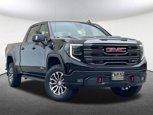 Certified 2022 GMC Sierra 1500 AT4 with VIN 3GTPUEEL8NG514328 for sale in Mendon, MA