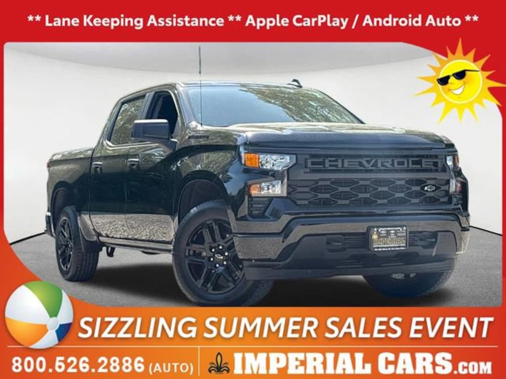 Used 2024 Chevrolet Silverado 1500 Custom Truck Crew Cab