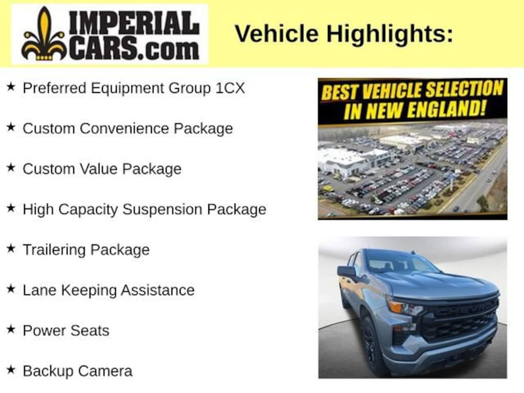 Used 2023 Chevrolet Silverado 1500 Custom Truck Crew Cab