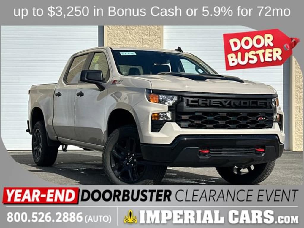 New 2026 Chevrolet Silverado 1500 Custom Trail Boss Truck